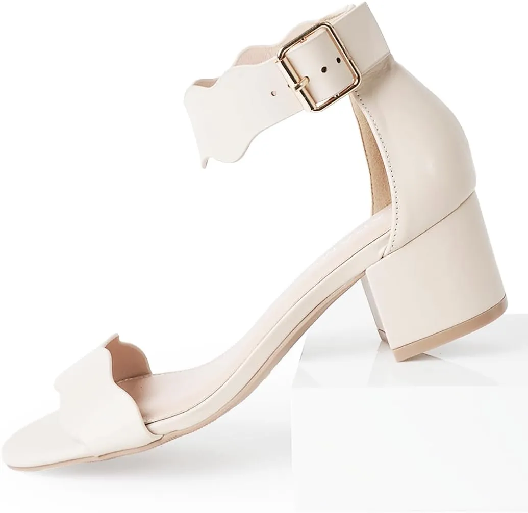 J. Adams Mimi Ankle Strap Kitten Heel Sandal