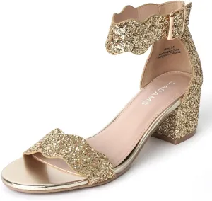 J. Adams Mimi Ankle Strap Kitten Heel Sandal