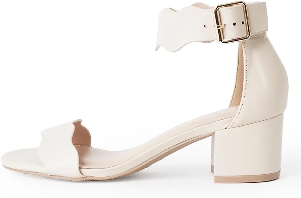 J. Adams Mimi Ankle Strap Kitten Heel Sandal