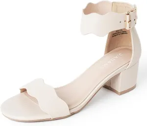 J. Adams Mimi Ankle Strap Kitten Heel Sandal