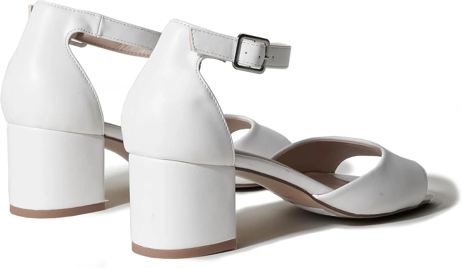 J. Adams Ruth Heeled Sandal – Low Block Heels for Women, Short Heel Bridal & Wedding Shoes, Dressy Prom Heels, Elegant Formal Dress Shoes for Bride