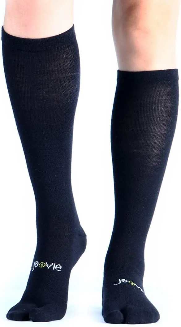 ja vie JAVIE Comfy Flip Flop Tabi Socks 76% Merino Wool Compression Socks for Women & Men Split Toe Socks