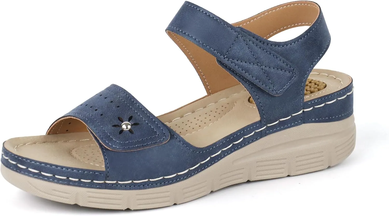 JABASIC Women Comfortable Sandals Orthotic Walking Sandals Orthopedic Arch Support Sandals