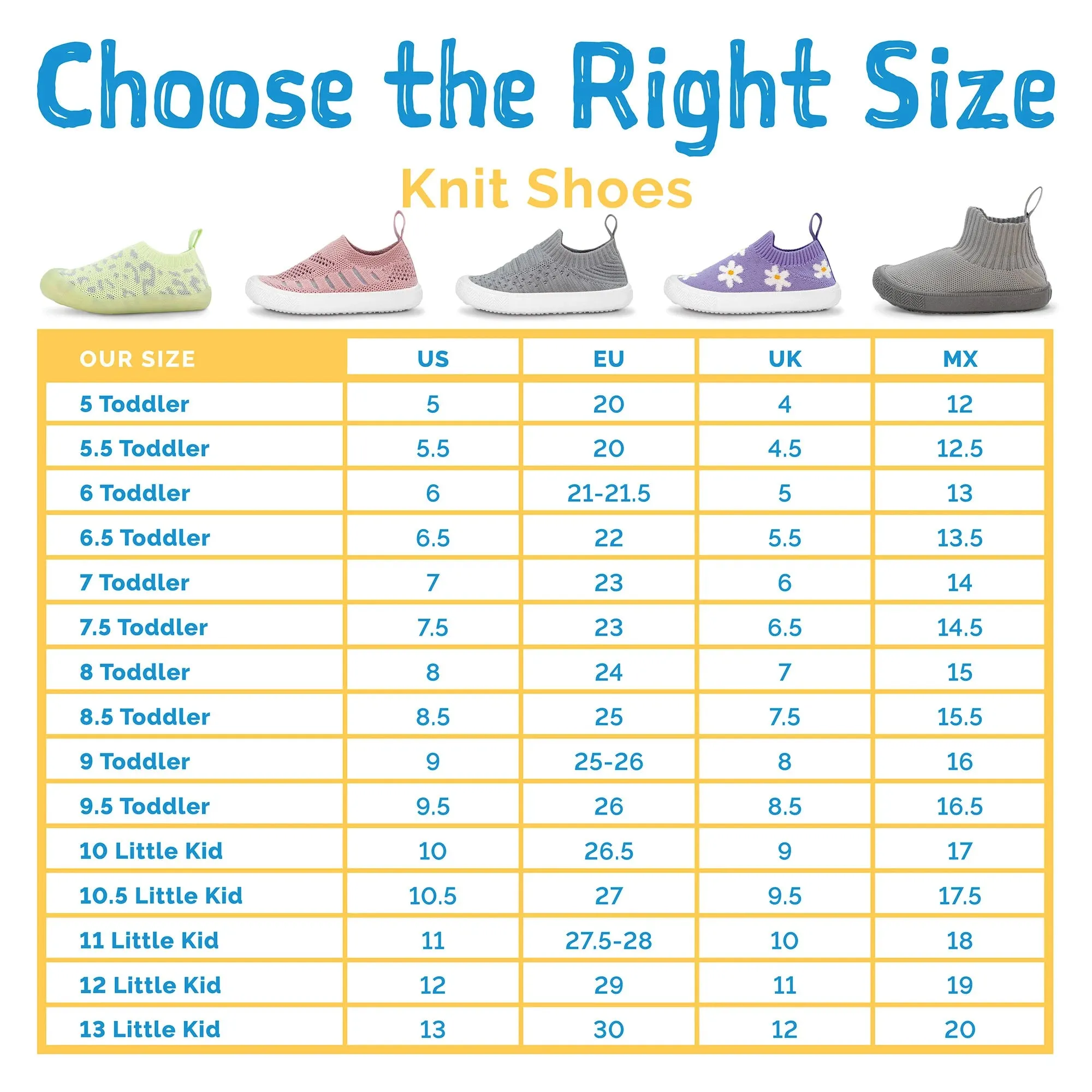 Jan & Jul Graphic Knit Shoes - Yellow Flower
