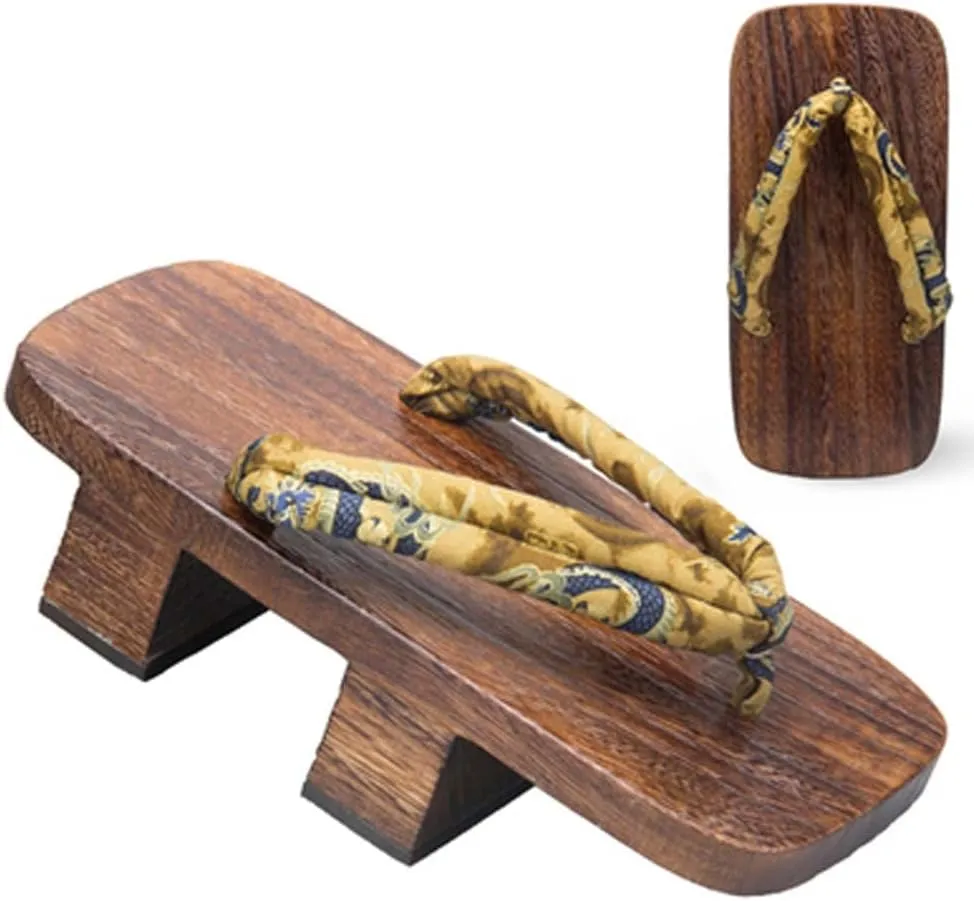 Japanese Style Cosplay Wooden Slippers Ninja Flip Flop Geta Sandal Clogs