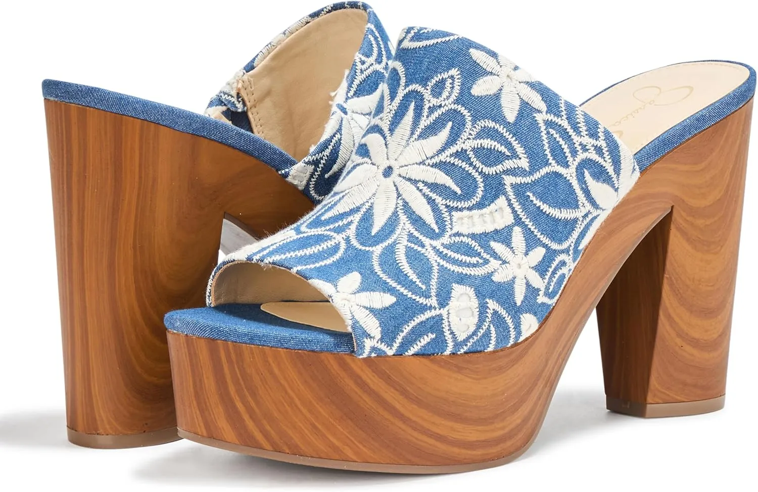 Jessica Simpson Women's Shelbie Block Heel Platform Mule Sandal