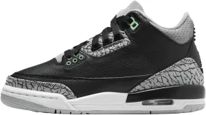 Jordan Big Kid's 3 Retro Black/Green Glow-Wolf Grey (DM0967 031) - 5.5