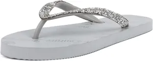 JUICY COUTURE Flip Flops, Soft Lightweight Beach Sandals for Women, Casual Slippers Shower Beach Pool Flat Slides Shoes