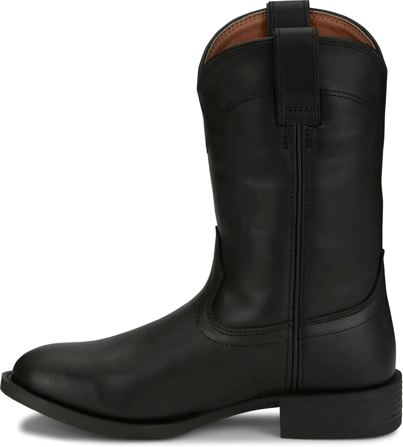 Justin Blain 10" Womens Roper Boot, Classic Western-Style, Durable Leather, Comfortable Fit, Pull-On Design, Versatile Fashion