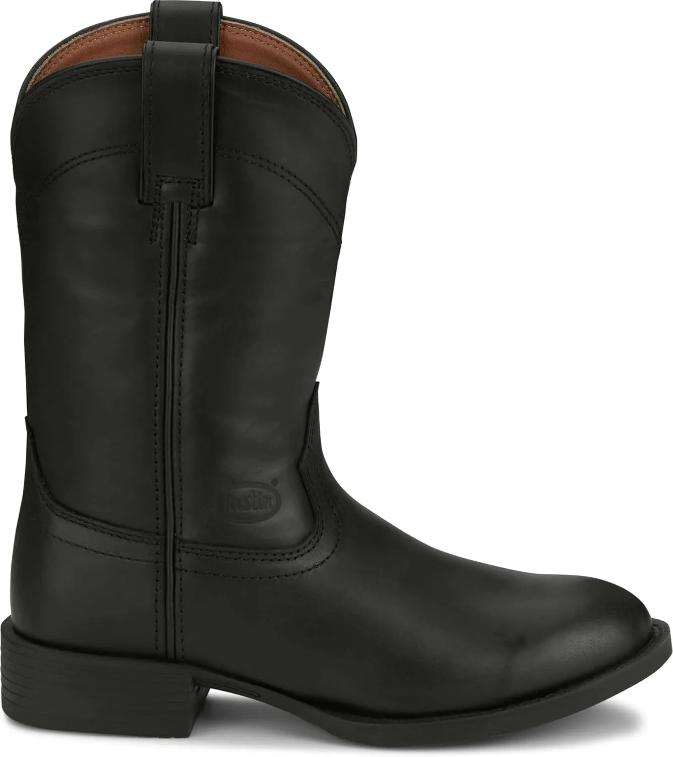 Justin Blain 10" Womens Roper Boot, Classic Western-Style, Durable Leather, Comfortable Fit, Pull-On Design, Versatile Fashion