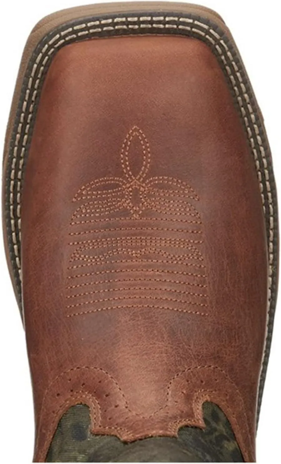 Justin Men's Rush Strike Camo Shaft Leather Pull On Snake Boot Square Toe - Se4380