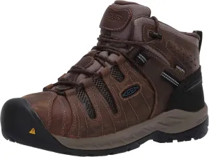 KEEN Utility Men's Flint 2 Mid Height Steel Toe Waterproof Durable Construction Work Boots