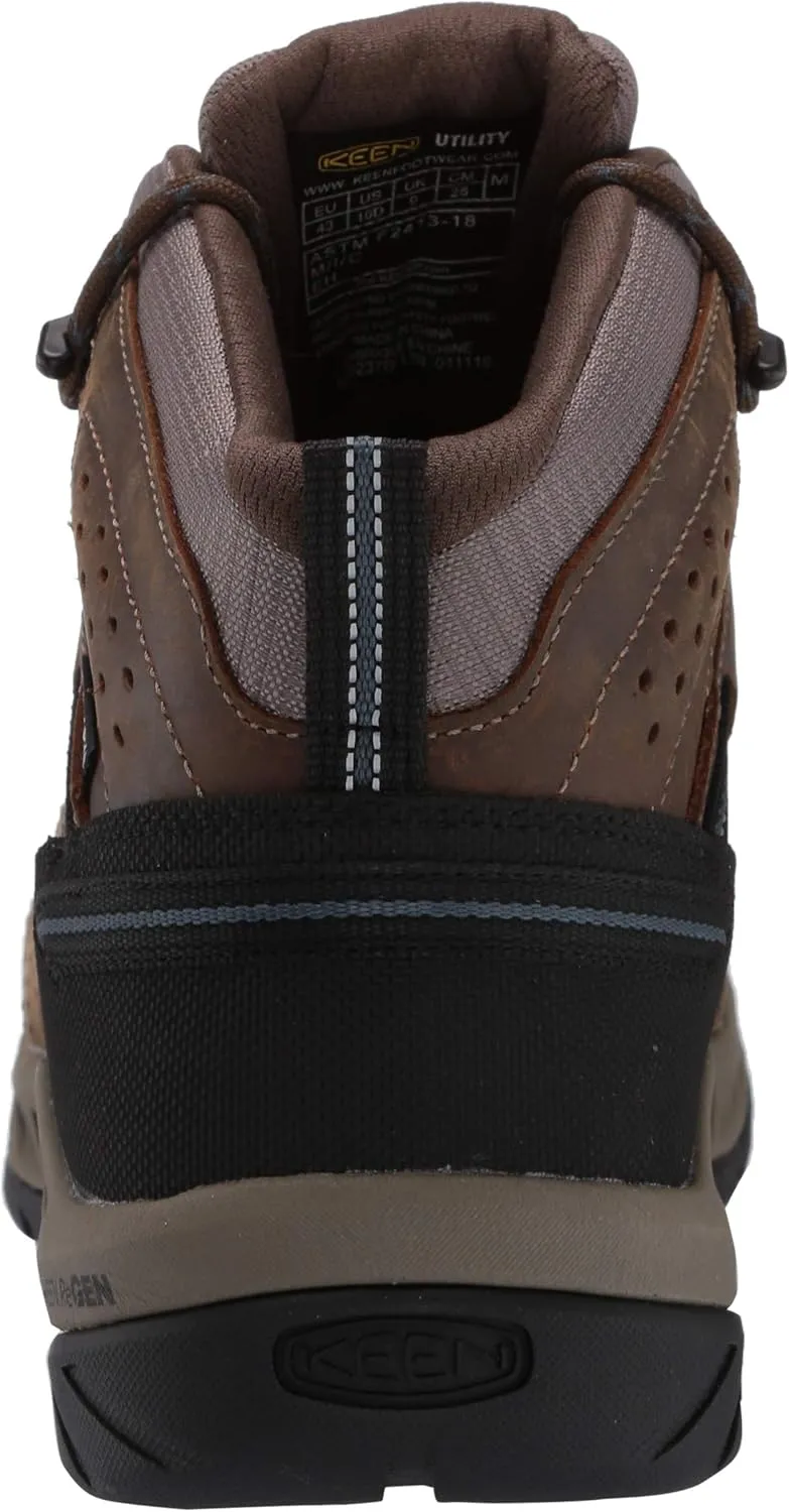 KEEN Utility Men's Flint 2 Mid Height Steel Toe Waterproof Durable Construction Work Boots