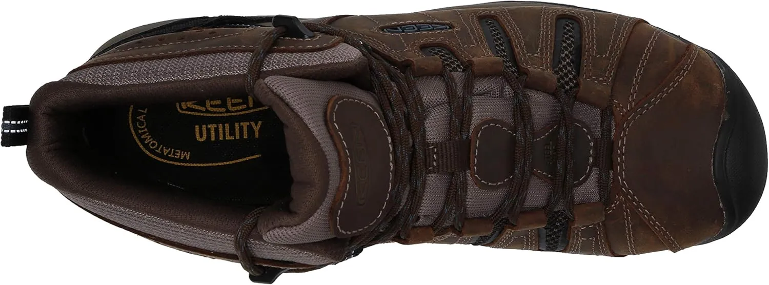KEEN Utility Men's Flint 2 Mid Height Steel Toe Waterproof Durable Construction Work Boots