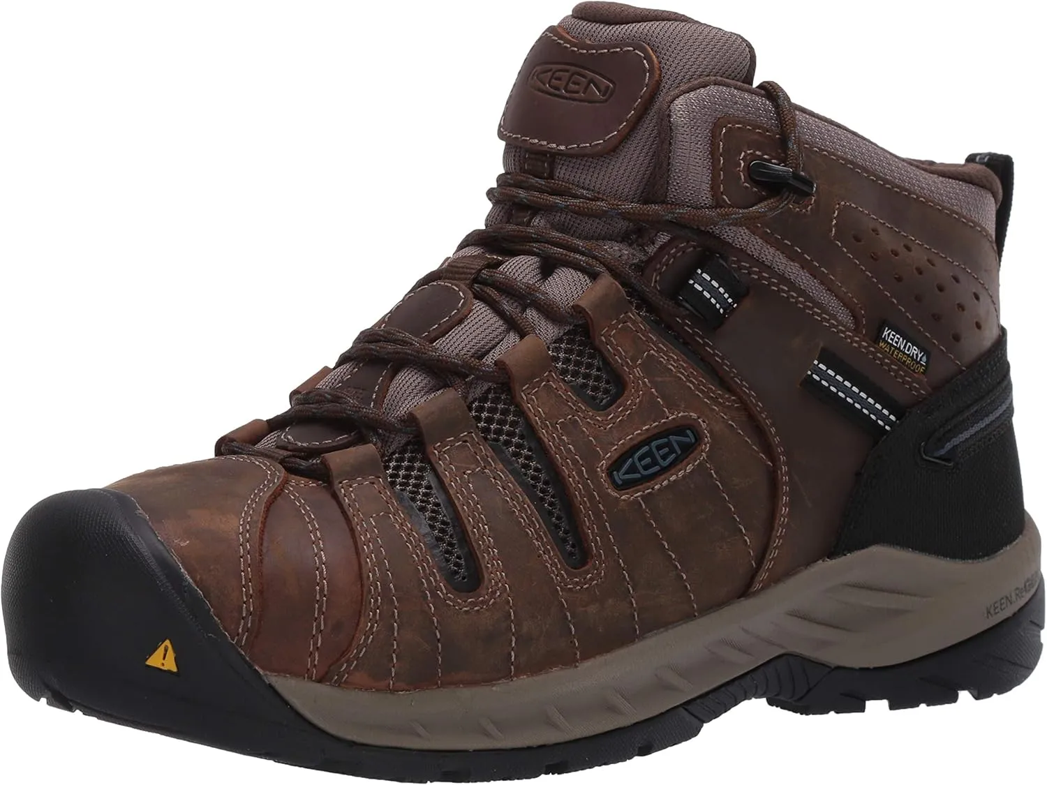 KEEN Utility Men's Flint 2 Mid Height Steel Toe Waterproof Durable Construction Work Boots