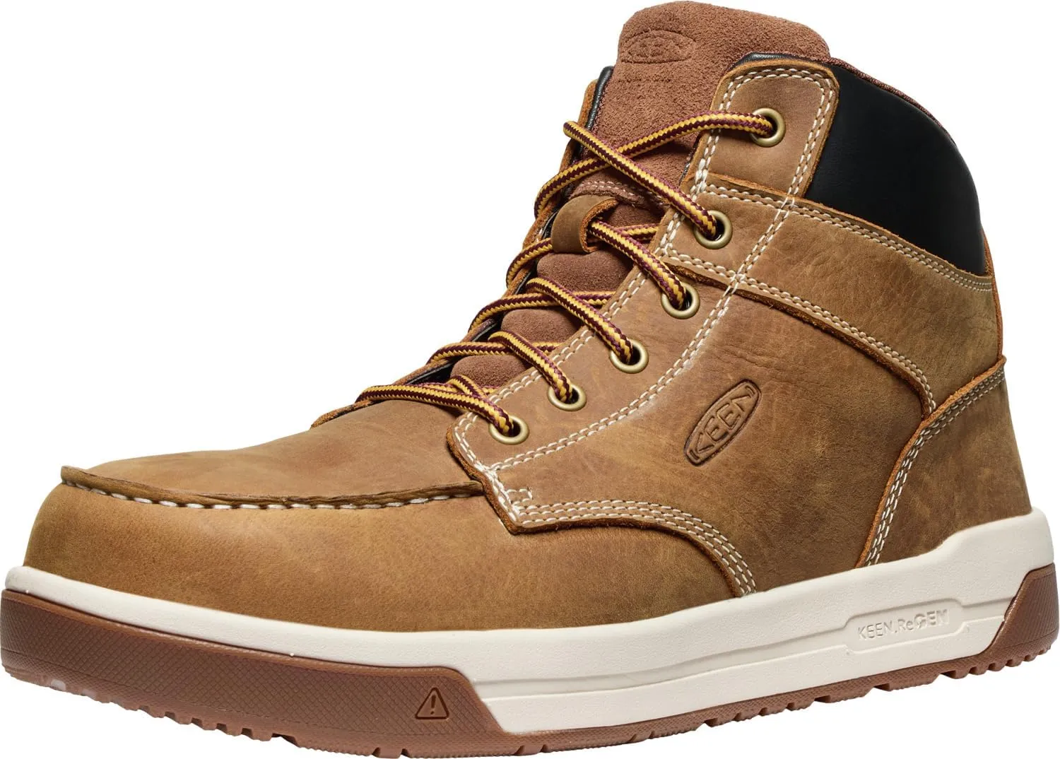 KEEN Utility Men's Gibson Mid Height Composite Toe Athletic Traction Durable Leather Work Boots