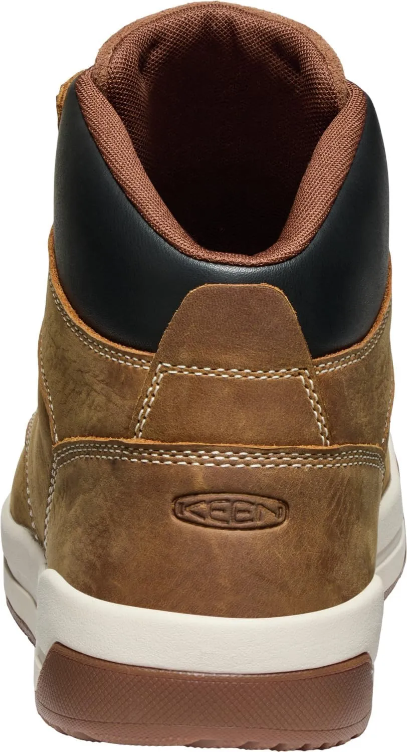 KEEN Utility Men's Gibson Mid Height Composite Toe Athletic Traction Durable Leather Work Boots