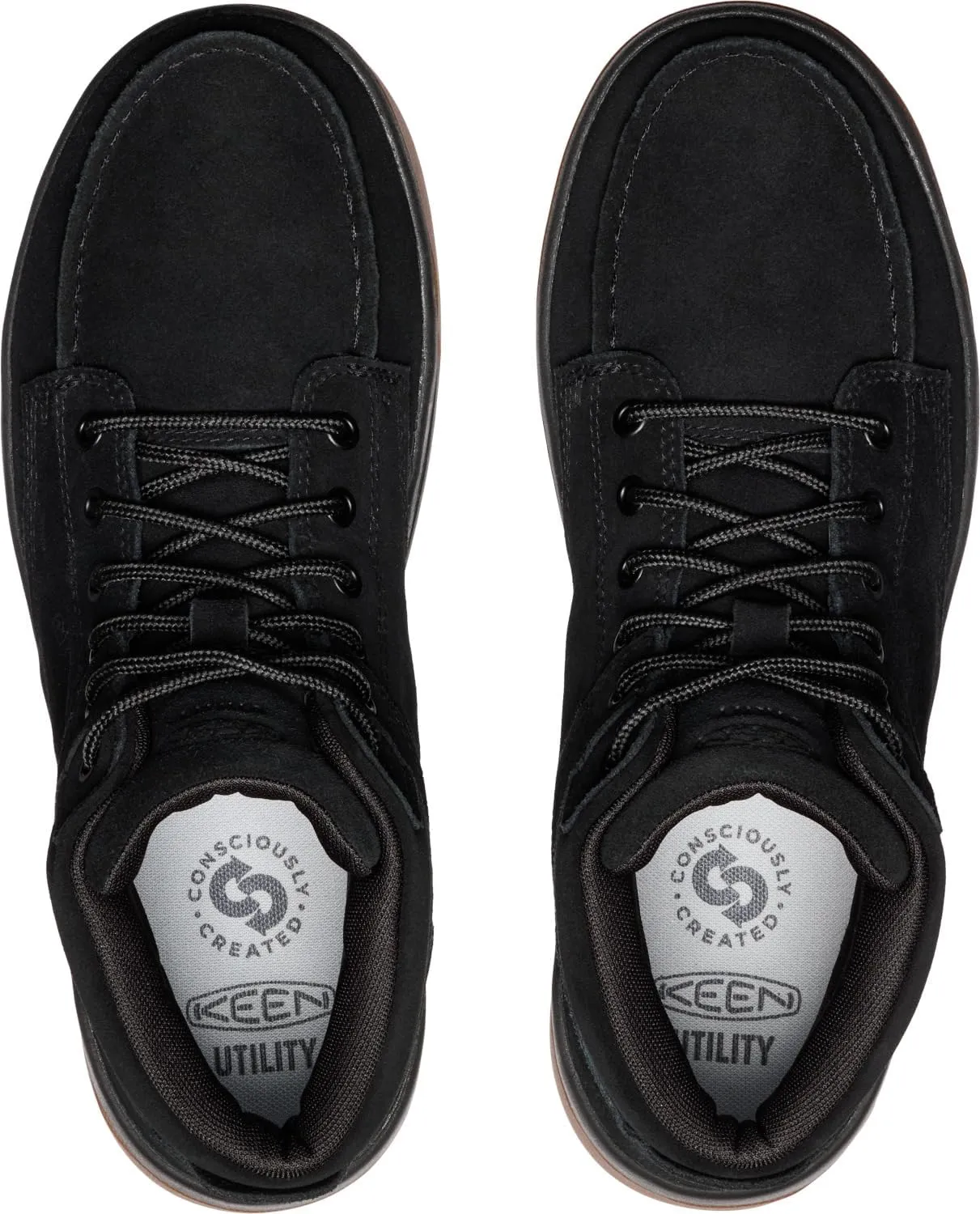 KEEN Utility Men's Gibson Mid Height Soft Toe Athletic Traction Durable Leather Work Boots