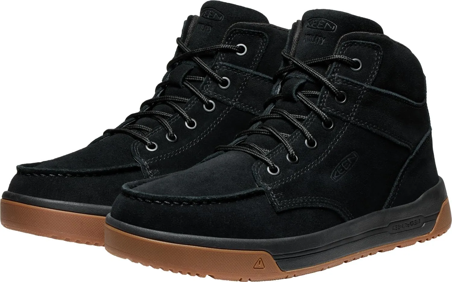 KEEN Utility Men's Gibson Mid Height Soft Toe Athletic Traction Durable Leather Work Boots
