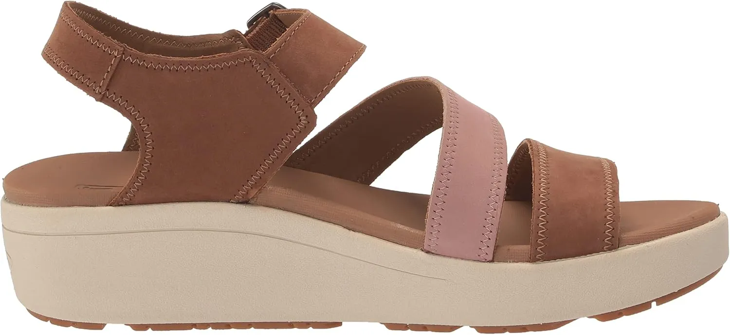 KEEN Women's Ellecity Backstrap Open Toe Adjustable Comfortable Platform Wedge Sandal