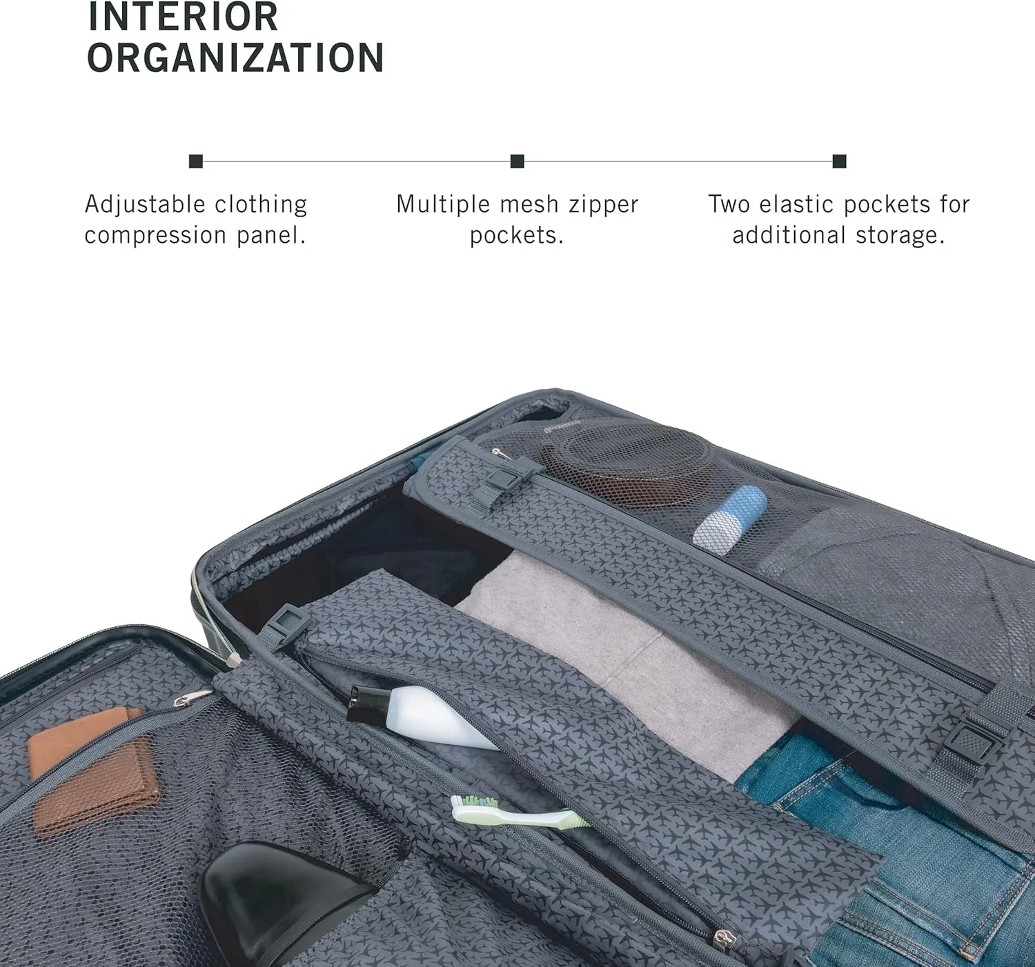 Kenneth Cole REACTION Madison Square Lightweight Hardside Chevron Expandable Spinner Luggage, Rose Gold, 2-Piece Set (20" & 28")