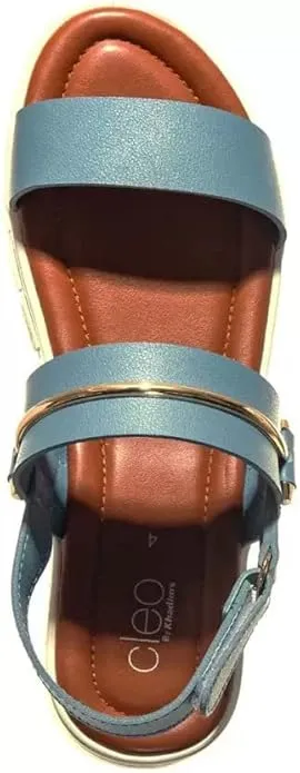 Khadim's Women Blue Flats Sandal