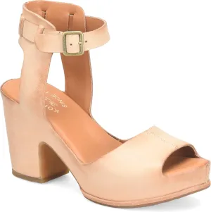 KORK-EASE Women's Stasia City-Chic Heeled Sandal in Soft Hand-Finished Leather, Cushioned Comfort Footbed, High-Traction Outsole