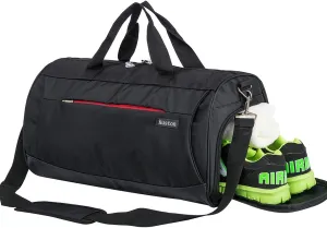 Kuston Sports Small Gym Bag for Men and Women Travel Duffel Bag Workout Bag with Shoes Compartment&Wet Pocket
