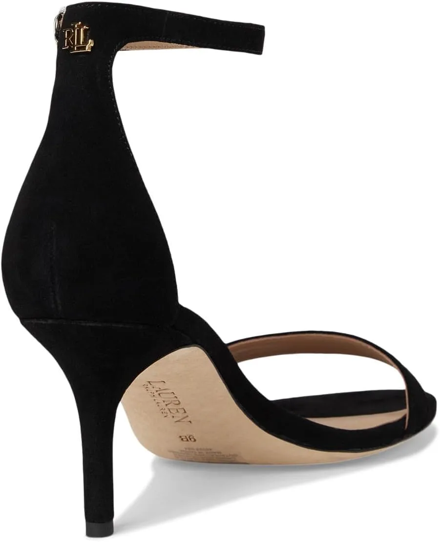 Lauren Ralph Lauren Women's Allie Mid-Heel Suede Sandals Heeled