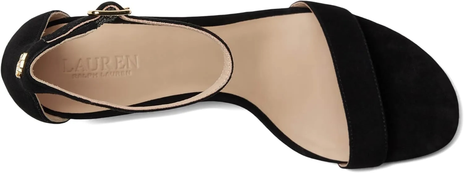 Lauren Ralph Lauren Women's Allie Mid-Heel Suede Sandals Heeled