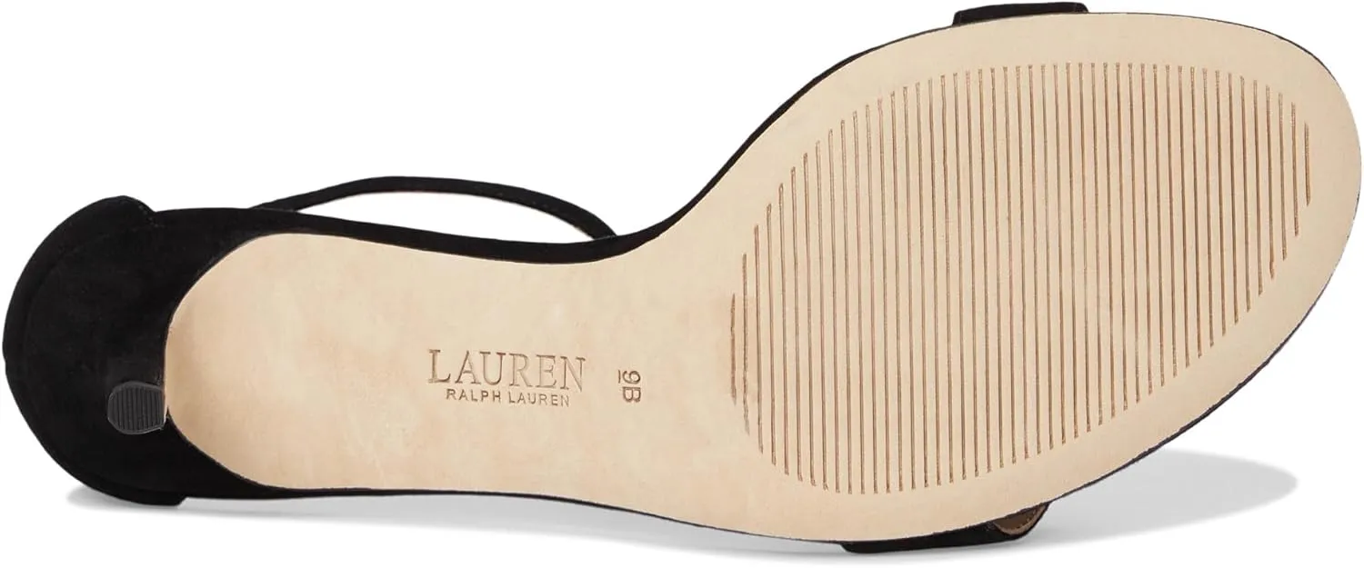 Lauren Ralph Lauren Women's Allie Mid-Heel Suede Sandals Heeled