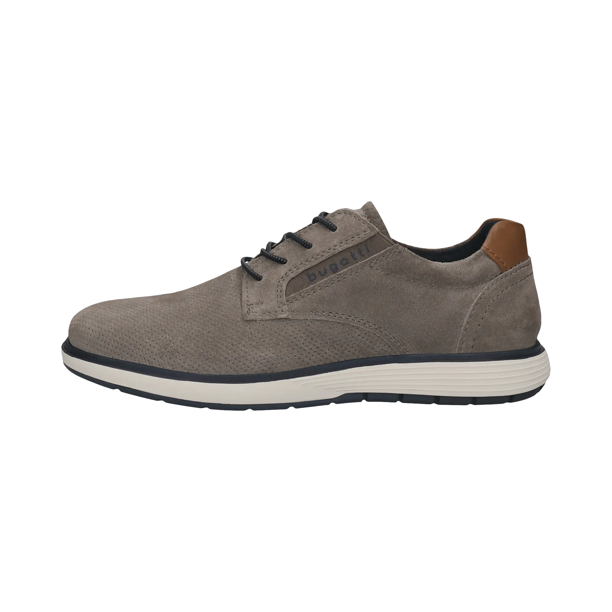 Leder Schnürer taupe