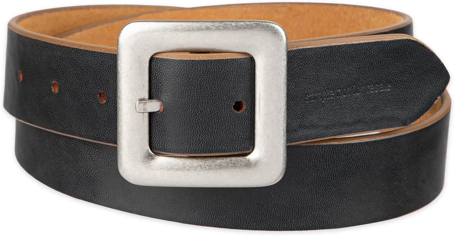 Levi's Women's Two-in-one Reversible Square Statement Buckle Casual Belt