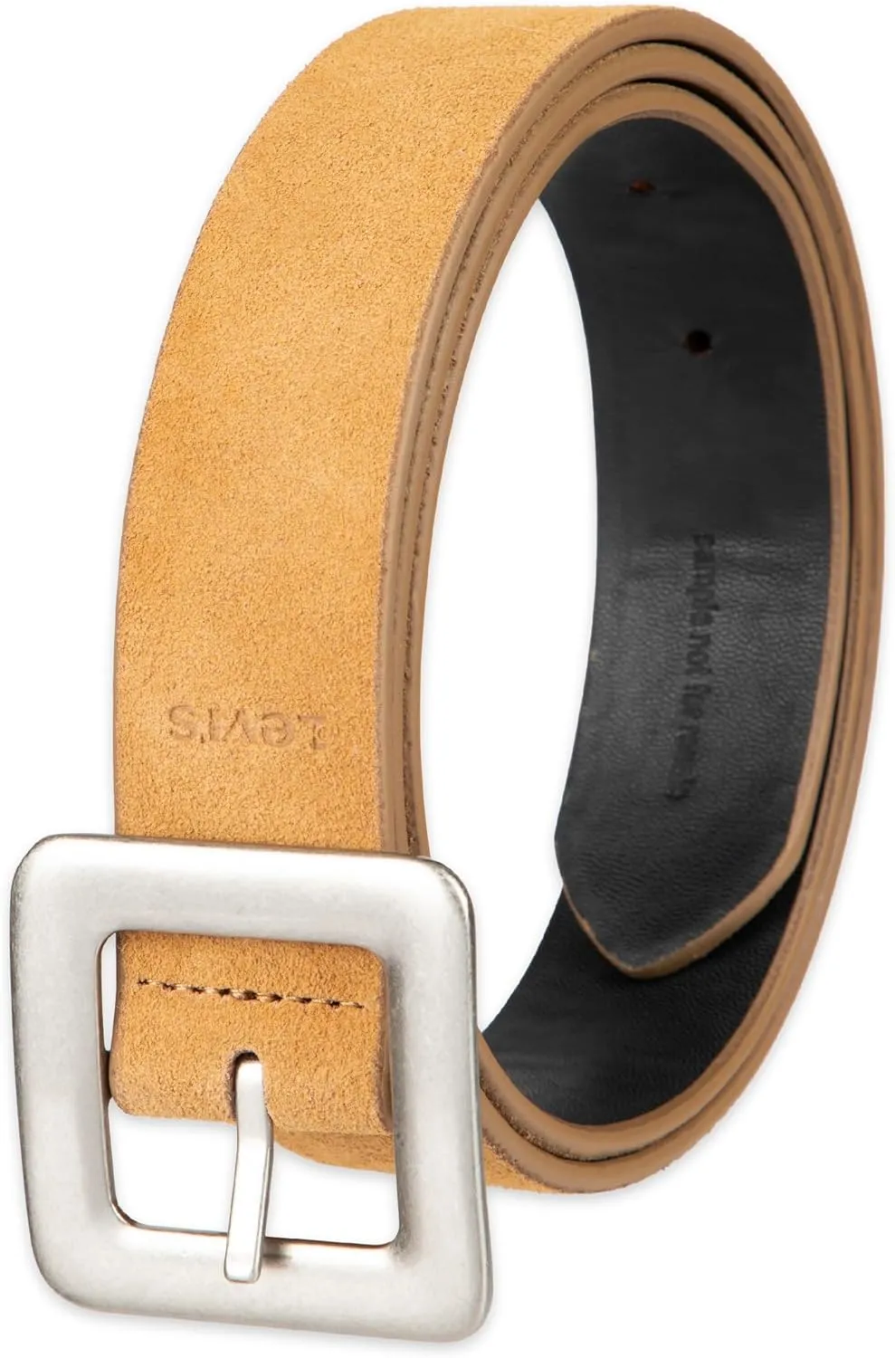 Levi's Women's Two-in-one Reversible Square Statement Buckle Casual Belt