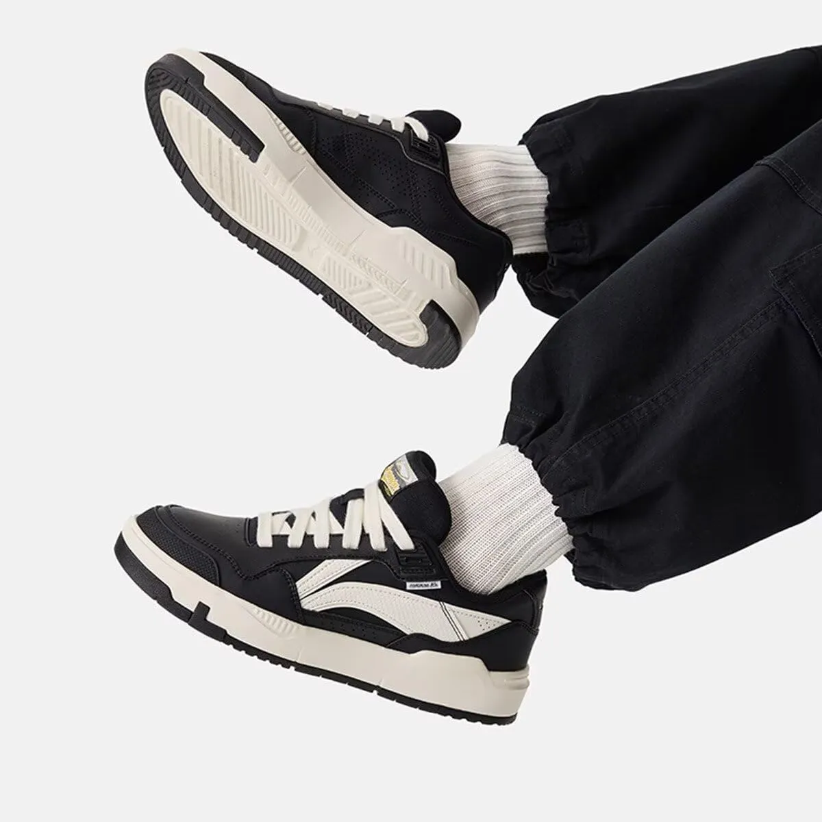 LI-NING Common 80s Men Comfortable Soft Rebound Breathable Cool Trendy Classic Casual Shoes AGCU157 AGCV023