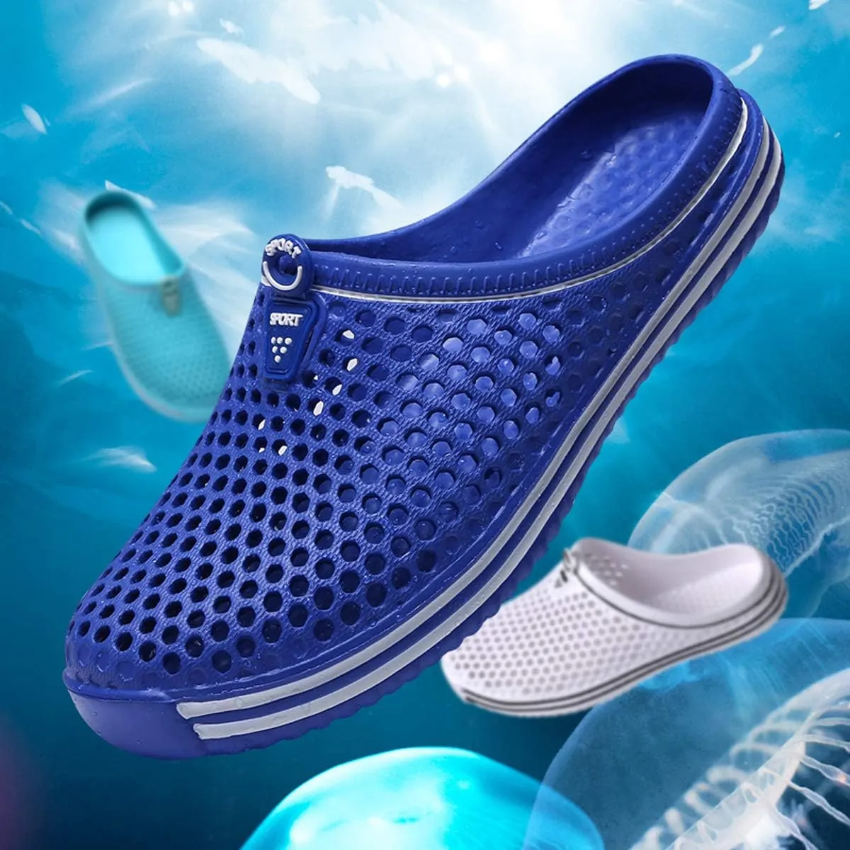 LIBINXIF Women's Garden Clogs Breathable Shoes Bathing Shoes Men's Beach Shoes Water Shoes Footwear Slippers Walking Shoes