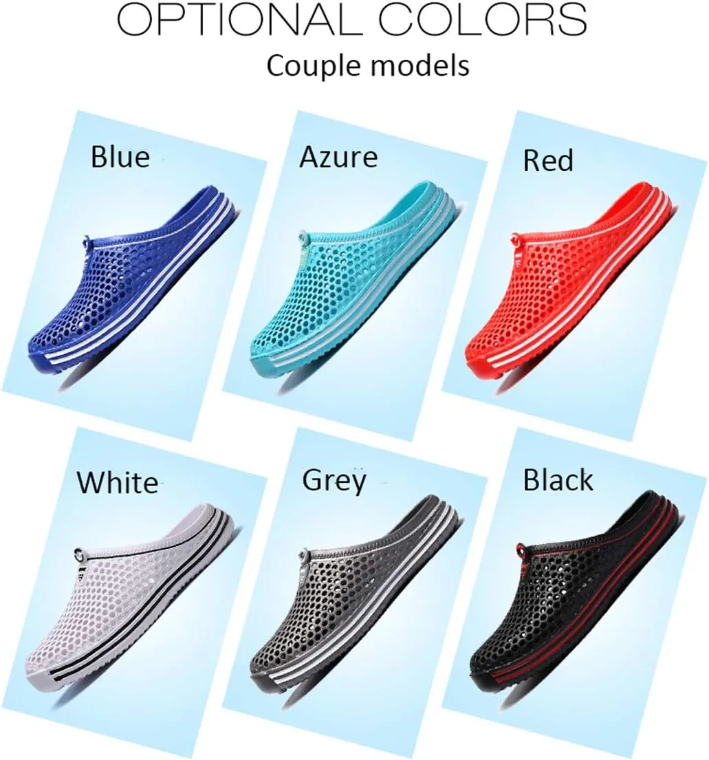 LIBINXIF Women's Garden Clogs Breathable Shoes Bathing Shoes Men's Beach Shoes Water Shoes Footwear Slippers Walking Shoes