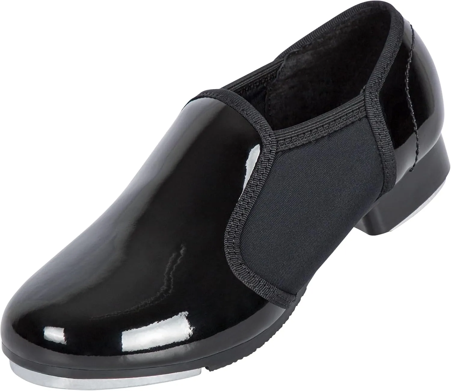 Linodes Unisex-Child Elastic Slip on Tap Shoe for Girls and Boys Tap Flat