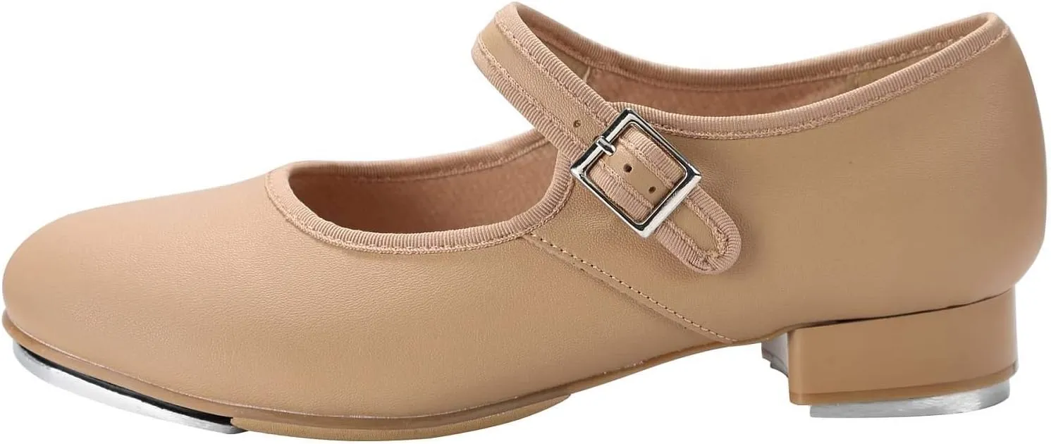 Linodes Unisex PU Leather Easy Strap Tap Shoe Dance Shoes for Women and Men's Dance Shoes-608