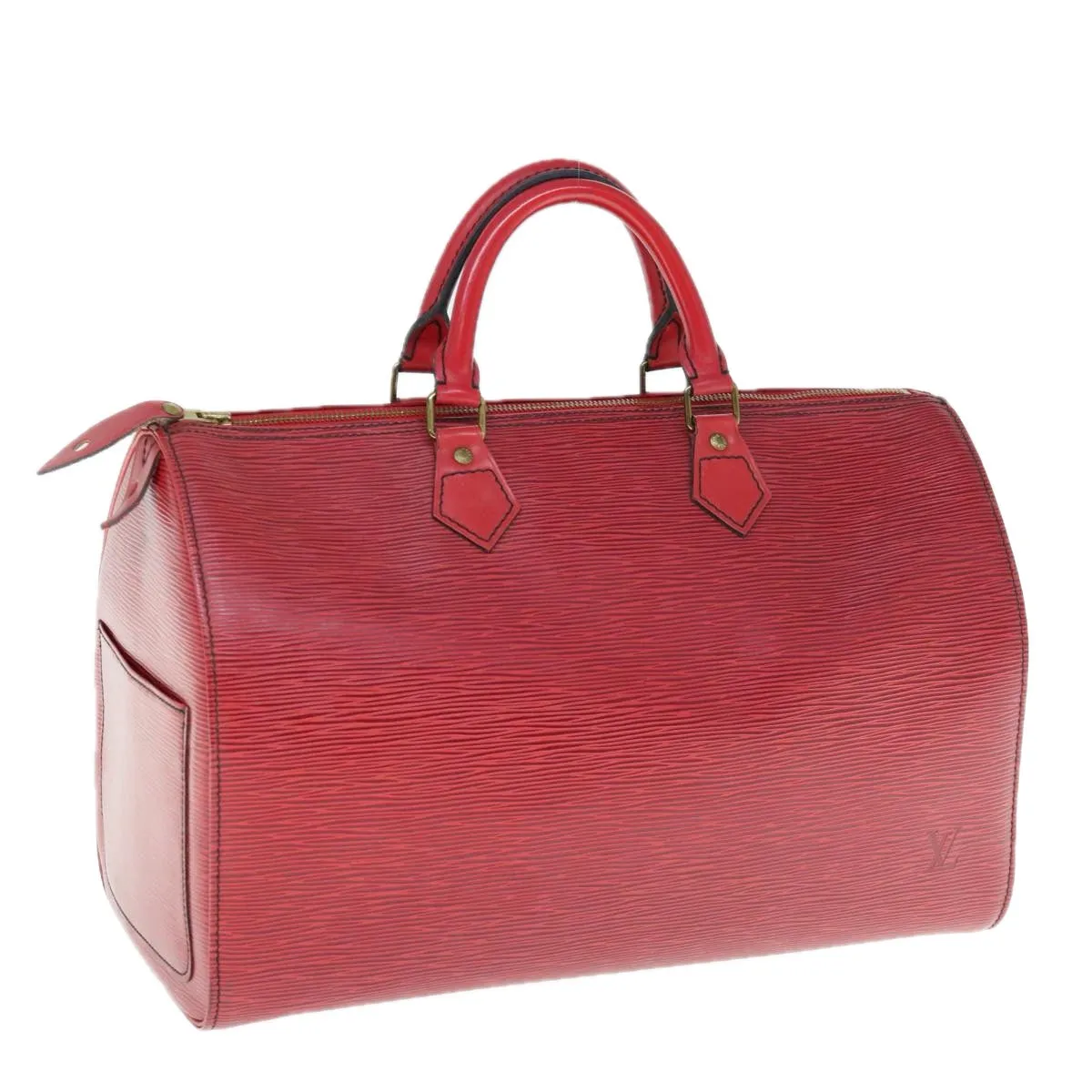 Louis Vuitton Speedy 35  Leather Tote Bag ()