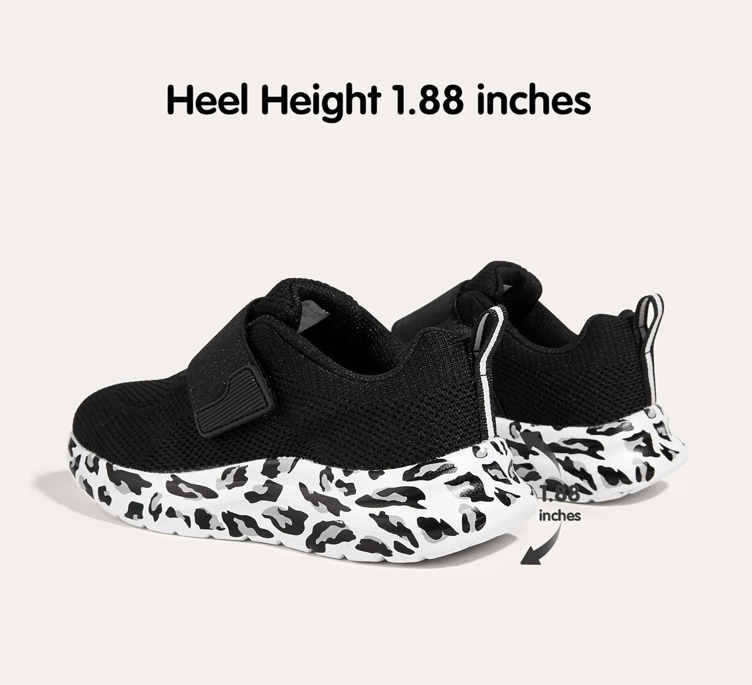 LUCKY STEP Boys Girls Tennis Shoes Kids Unisex Walking Running School Athletic Hook and Loops Strap Breathable for Toddler/Little Kid/Big Kid