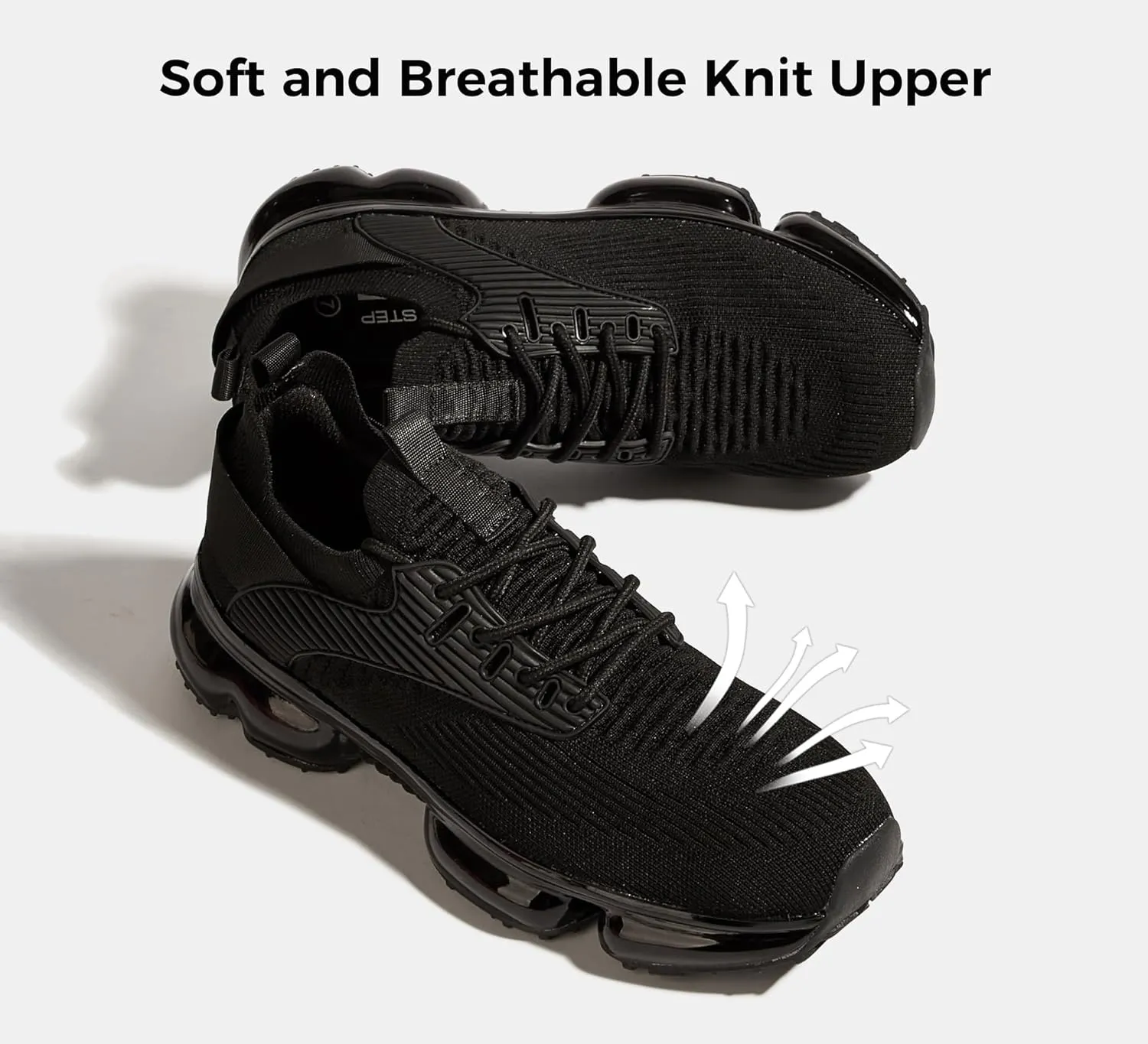 LUCKY STEP Women Air Cushion Fashion Sneakers Breathable Casual Comfortable Lightweight Walking Shoes