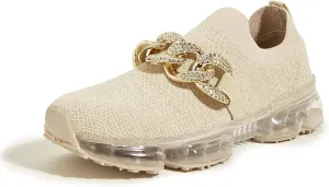 LUCKY STEP Women Air Cushion Fashion Sneakers Breathable Casual Comfortable Lightweight Walking Shoes