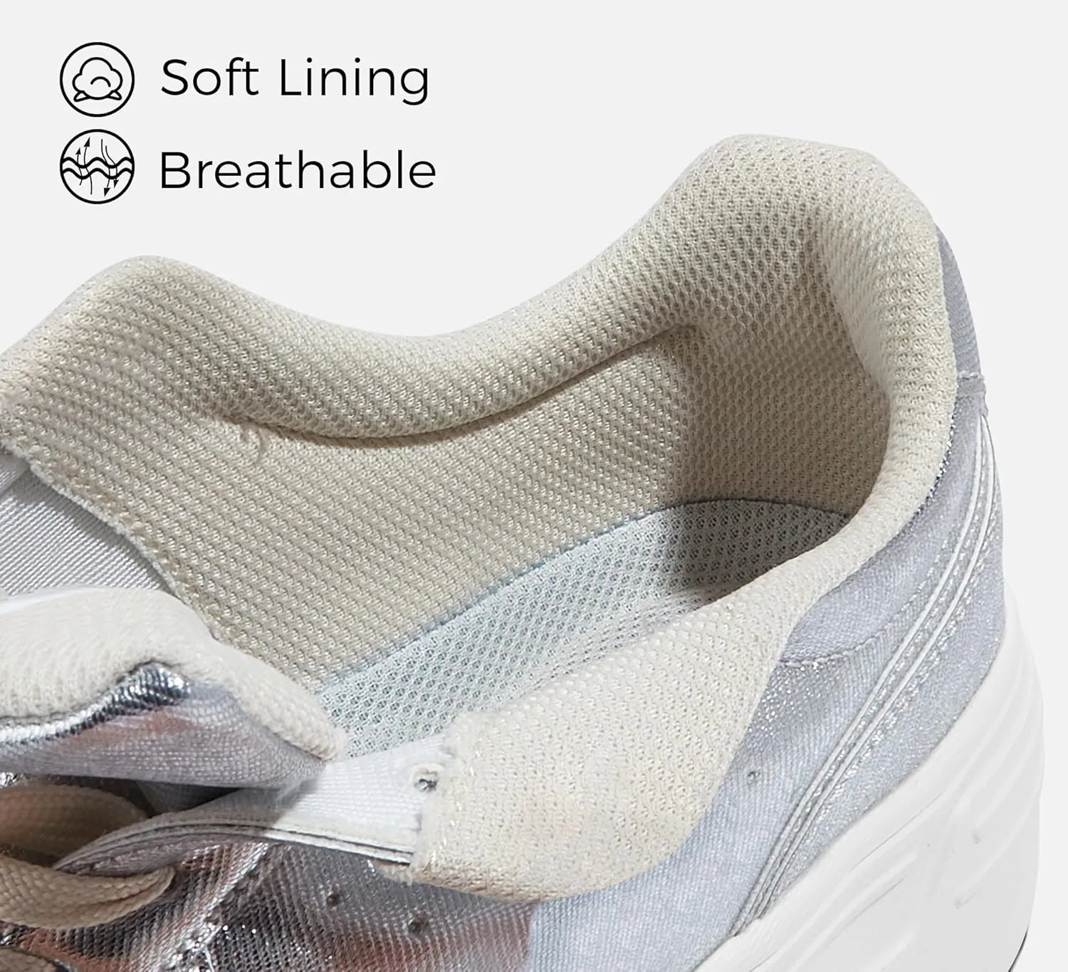 LUCKY STEP Women Platform Fashion Sneakers Chunky Faux Leather Thick Sole Comfortable Lightweight Casual Tennis Walking Shoes