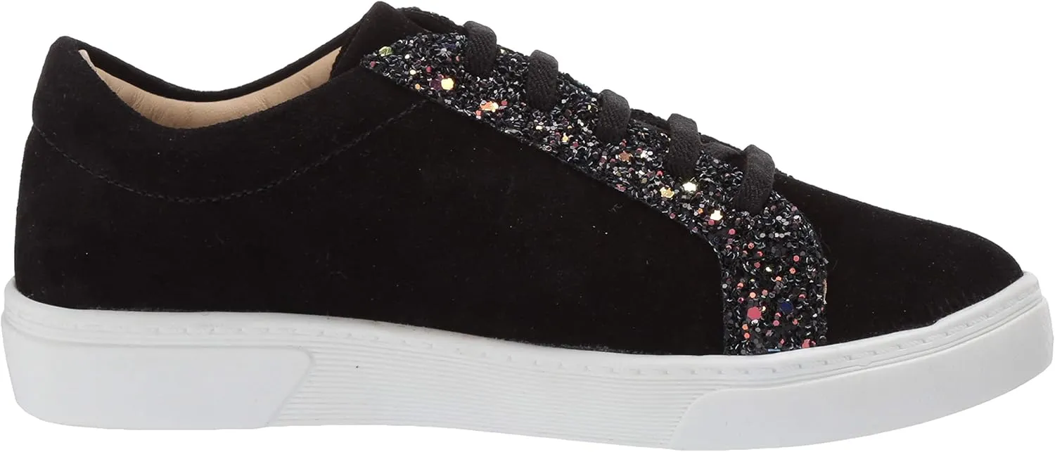 Marc Joseph New York Unisex-Child Kids Boys/Girls Leather Made in Brazil Luxury Glitter Slip on Sneaker