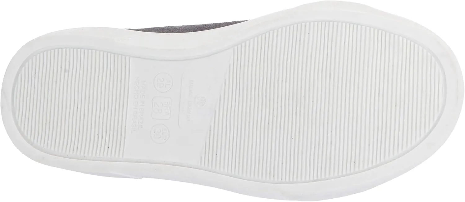 MARC JOSEPH NEW YORK Unisex-Child Kids Boys/Girls Leather Made in Brazil Slip on Elastic Detail Sneaker