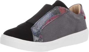 MARC JOSEPH NEW YORK Unisex-Child Kids Boys/Girls Leather Made in Brazil Slip on Elastic Detail Sneaker