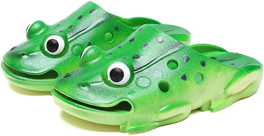 MEADOO Frog Slippers, Frog Flip Flops, Funny Gift, Animal Slippers, Unisex Cartoon Sandals