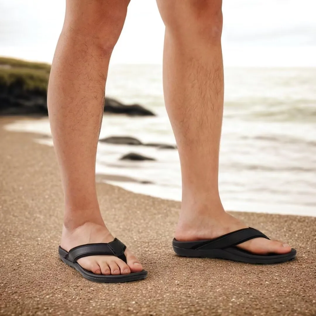 MEGNYA Comfortable Orthotic Plantar Fasciitis Toe Post for Mens, Lightweight Casual Sandals for Foot and Heel Pain Relief, Orthopedic Walking Flip-Flops with Arch Support