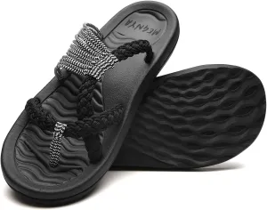 MEGNYA Women's flip Flops Sandals Arch Support, Comfortable Walking Sandals, Water Sandals Perfect for The Beach/Long Walks/Poolside